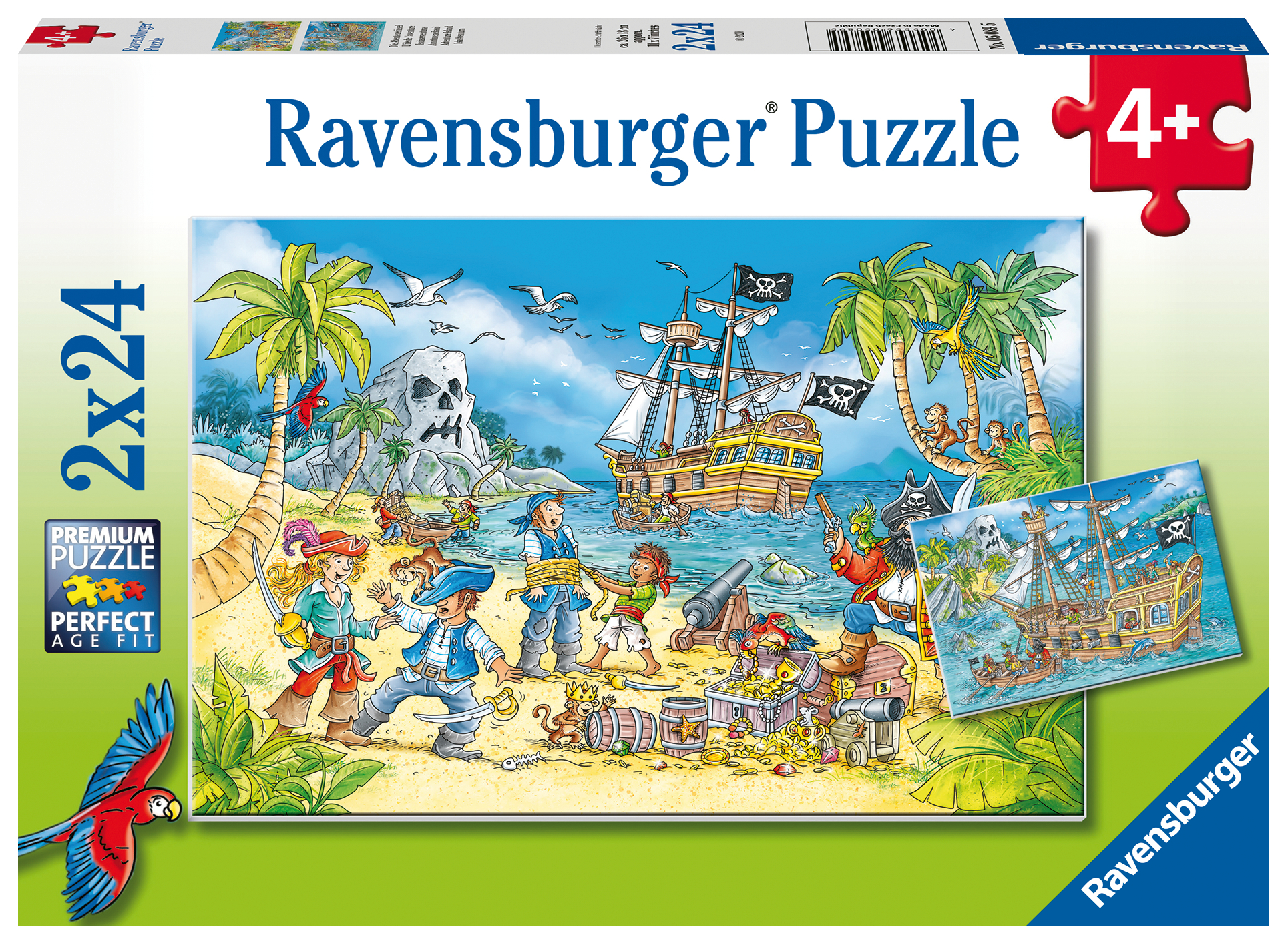 Ravensburger pusle 2x24 tk Piraadid