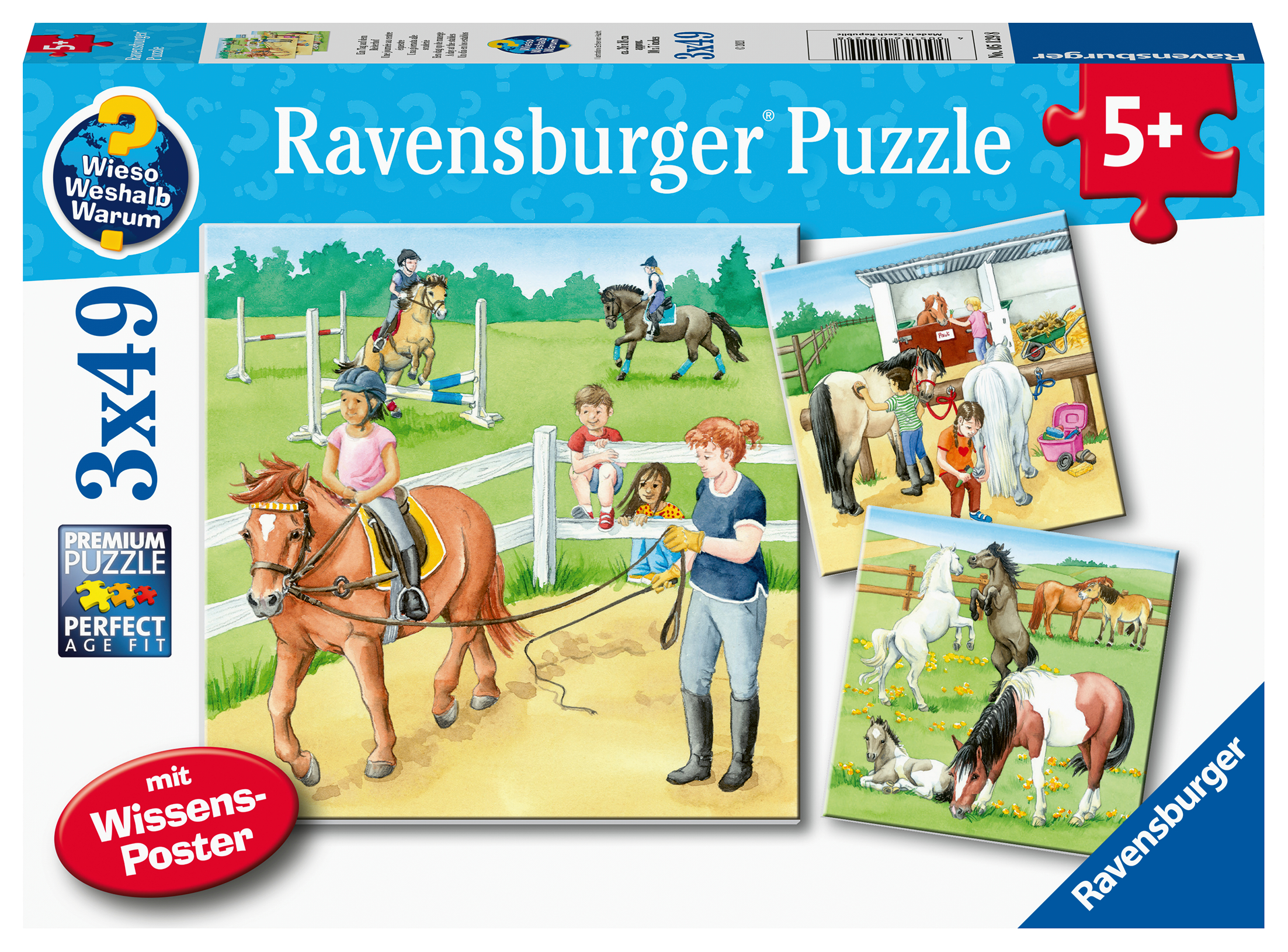 Ravensburger pusle 3x49 tk: Hobused