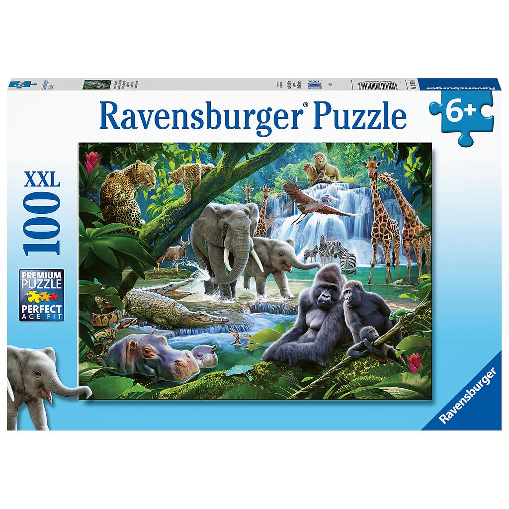 Ravensburger pusle 100 tk Džungli perekond 