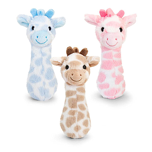 Keel Toys Soft Baby Rattle Giraffe 3 Different