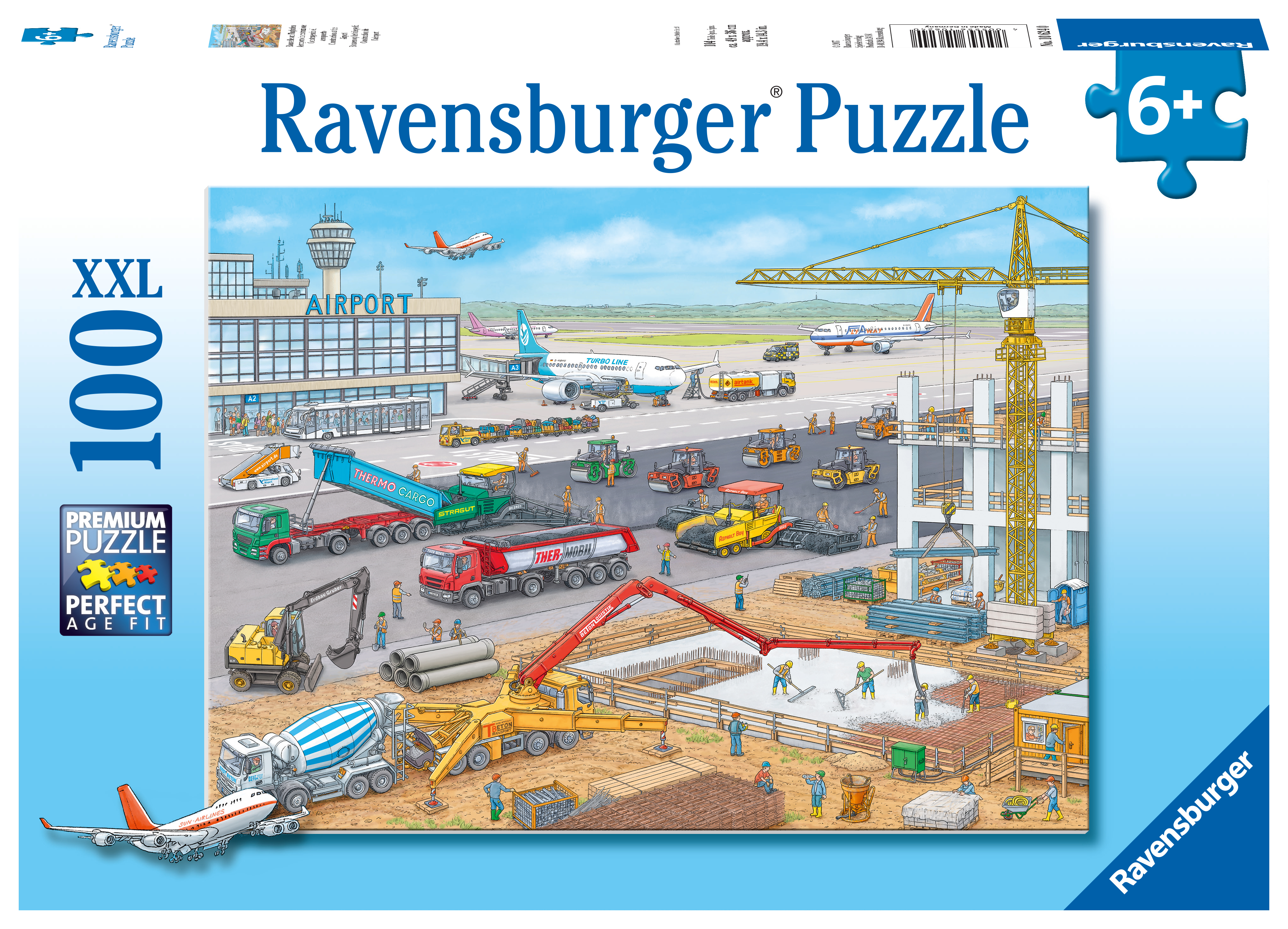 Ravensburger pusle 100 tk  Ehitusplats lennujaamas