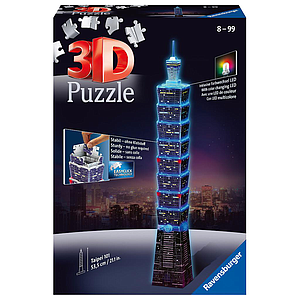 Ravensburger 3D Puzzle Taipei Tower , Night Edition  