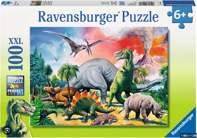 Ravensburger Puzzle 100 pc Among the Dinosaurs
