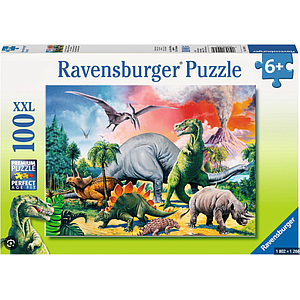 Ravensburger Puzzle 100 pc Among the Dinosaurs