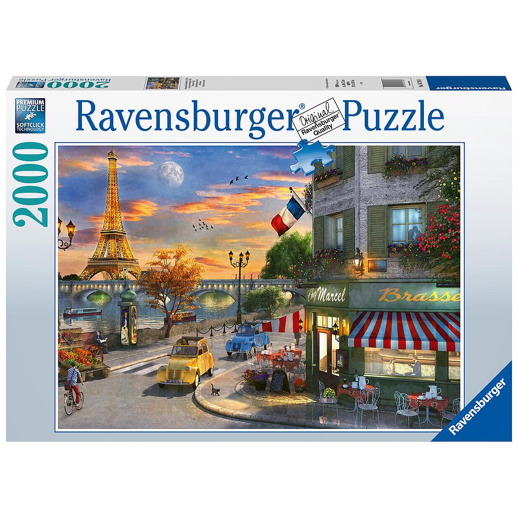 Ravensburger pusle 2000 tk Pariisi päikeseloojan..