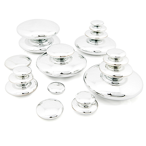 TTS Sensory Mirrored Stacking Pebbles 20pk - Silver