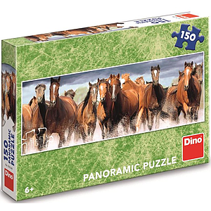 
Dino panoramic puzzle 150 pcs Horses