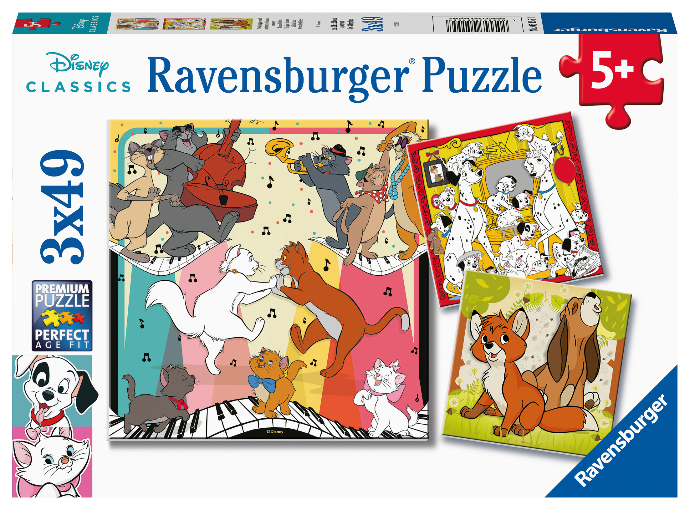 Ravensburger pusle 3x49 tk Disney tegelased