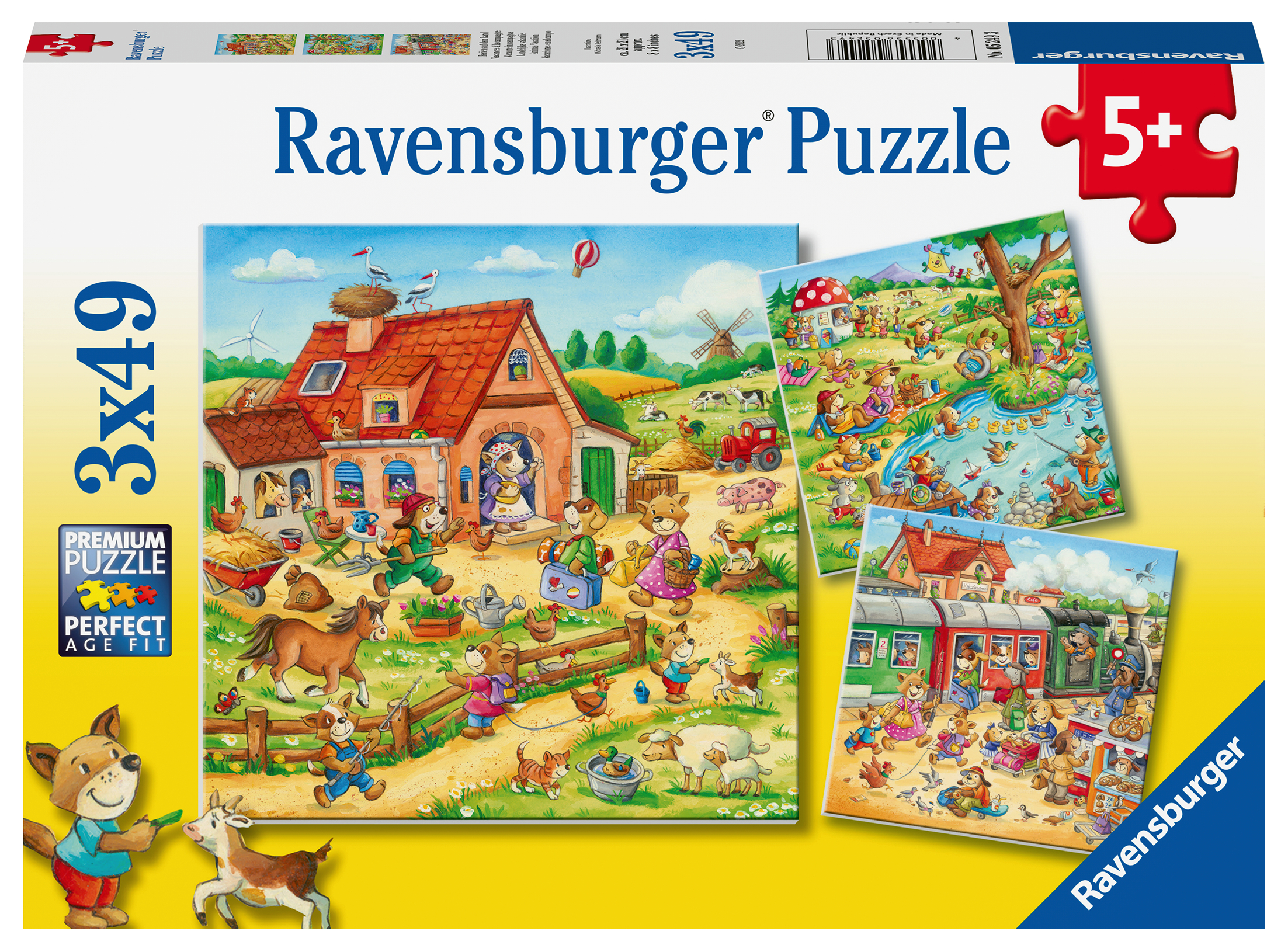 Ravensburger pusle 3x49 tk Puhkus maal