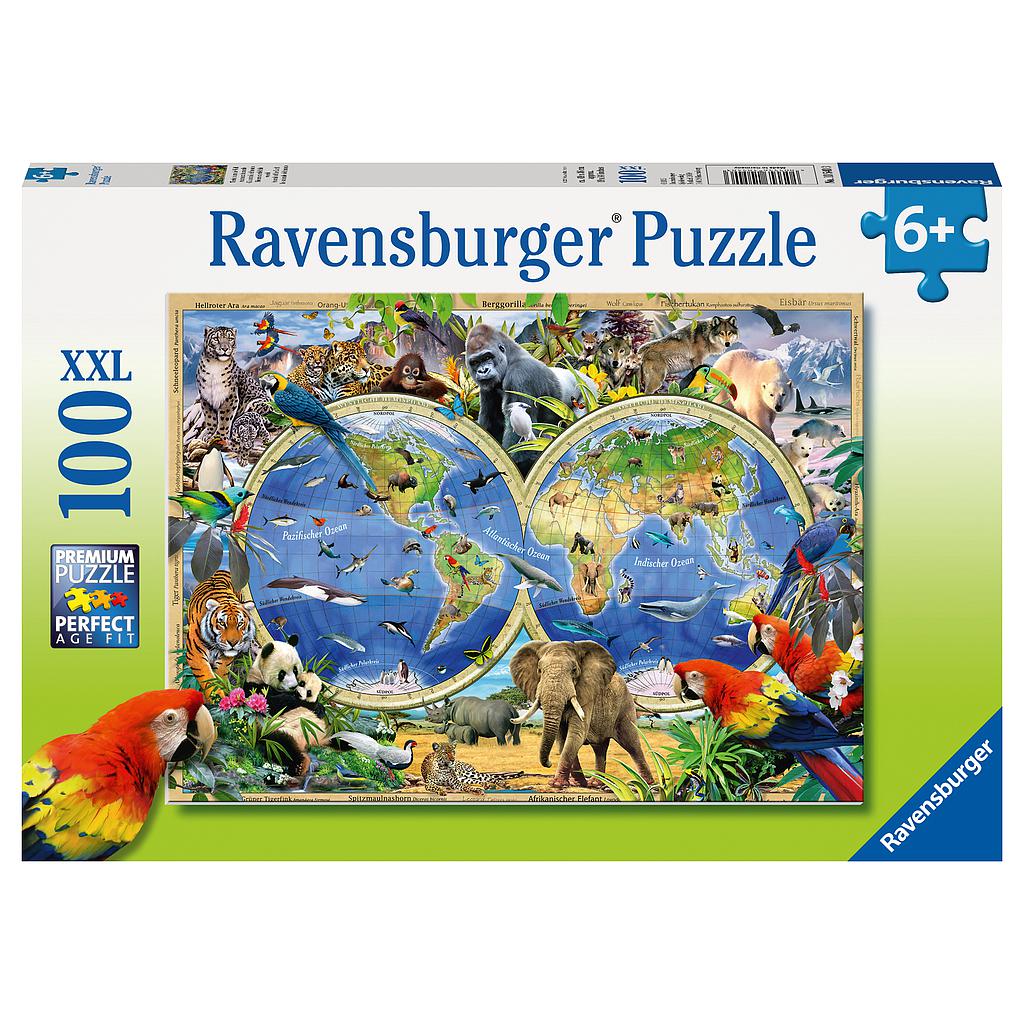 Ravensburger pusle 100 tk Maailmaloomad