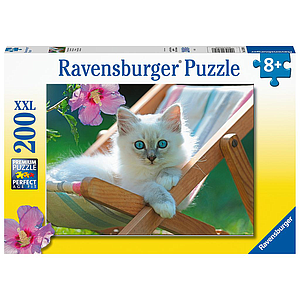 Ravensburger Puzzle 200 pc White Cat