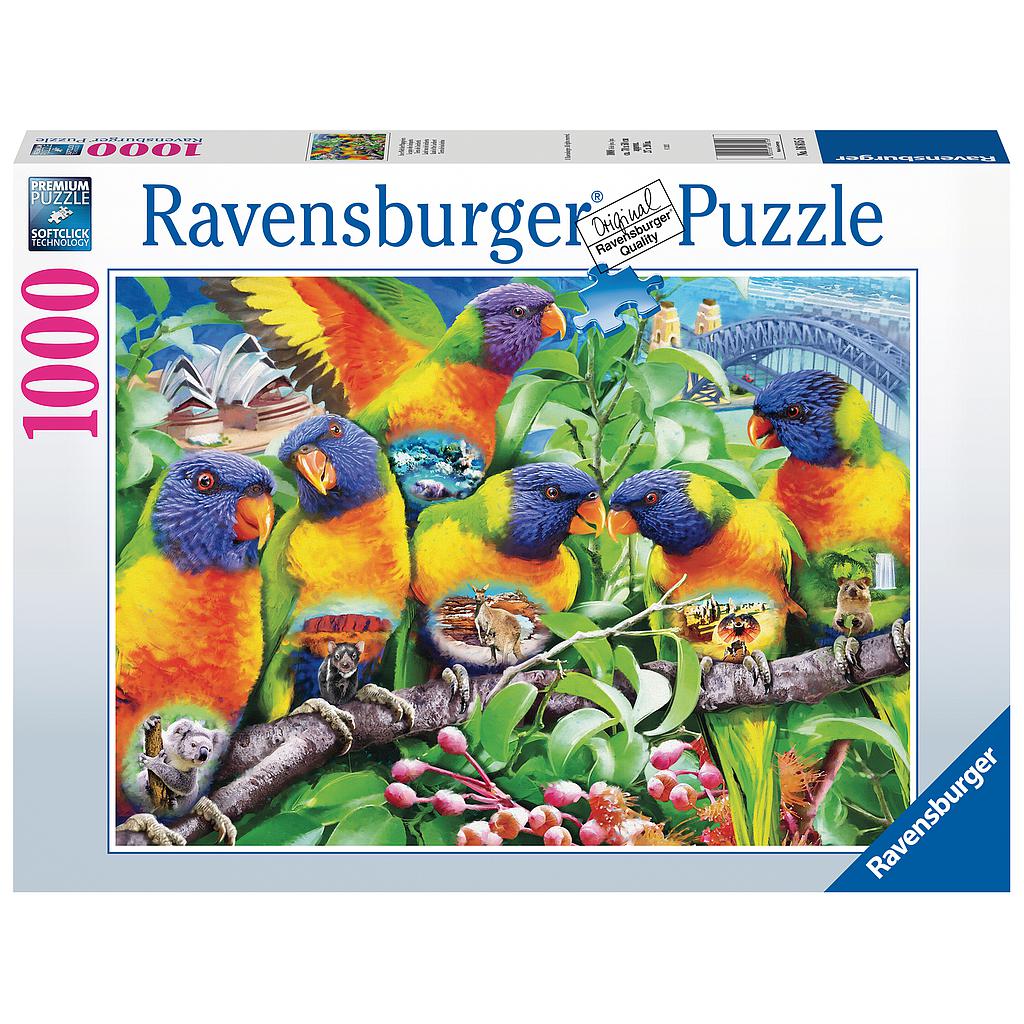 Ravensburger pusle 1000 tk Papagoid