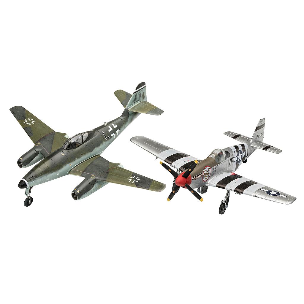 Revell Võitluskomplekt Messerschmitt Me262 & P-51B Mustang 1:72