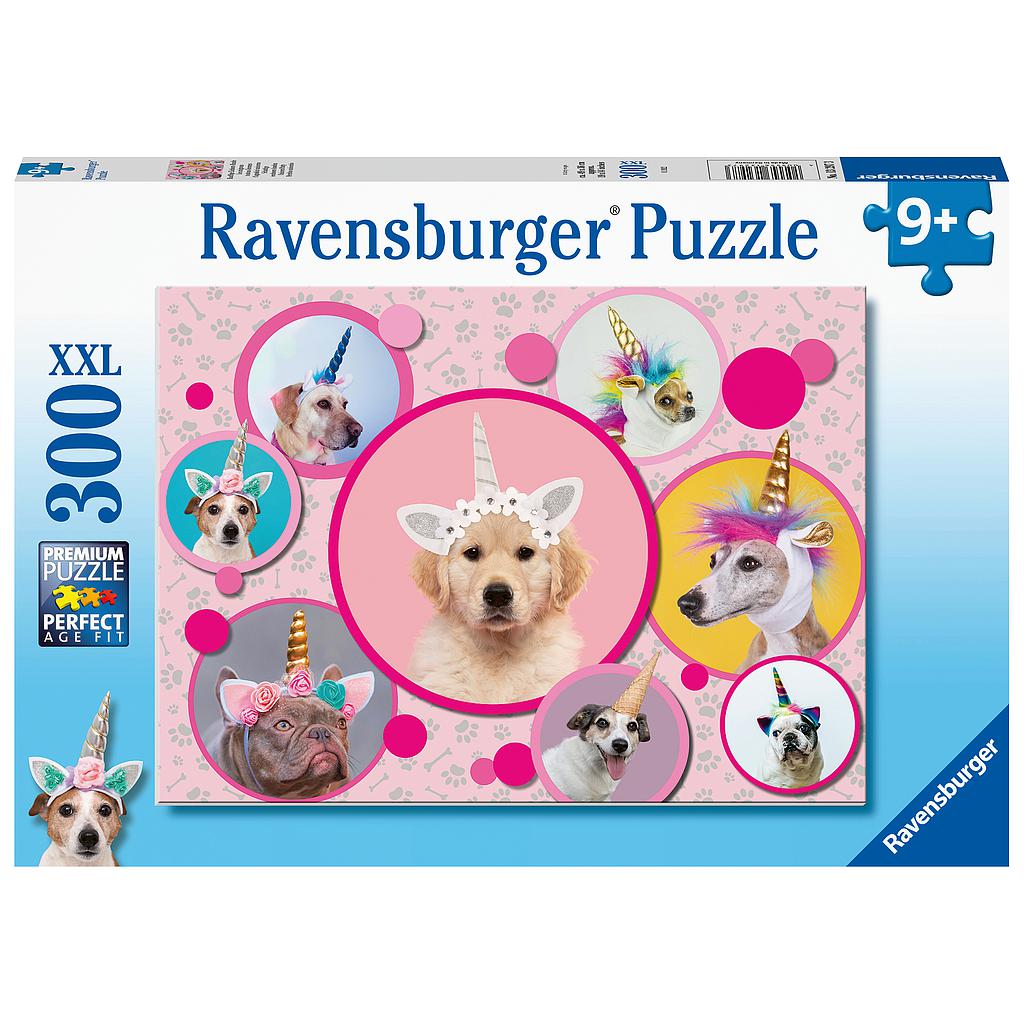 Ravensburger pusle 300tk Ükssarvik koerad