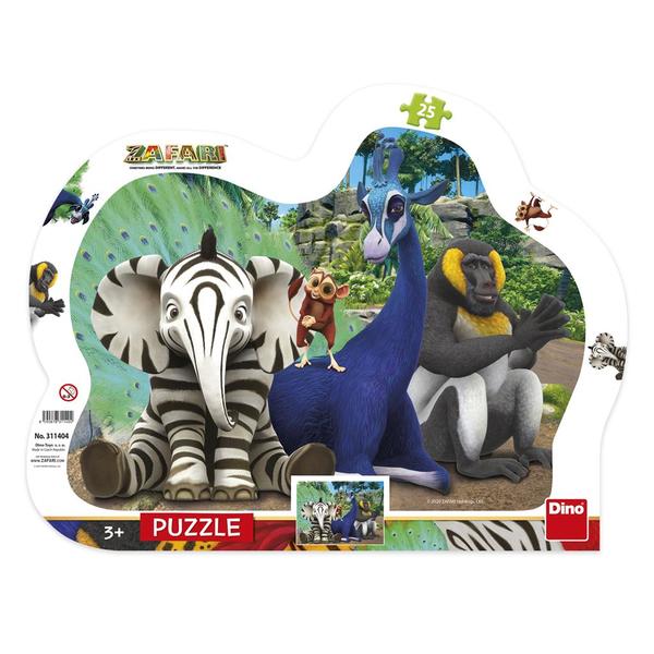 Dino Frame Puzzle 25 pc, Safari