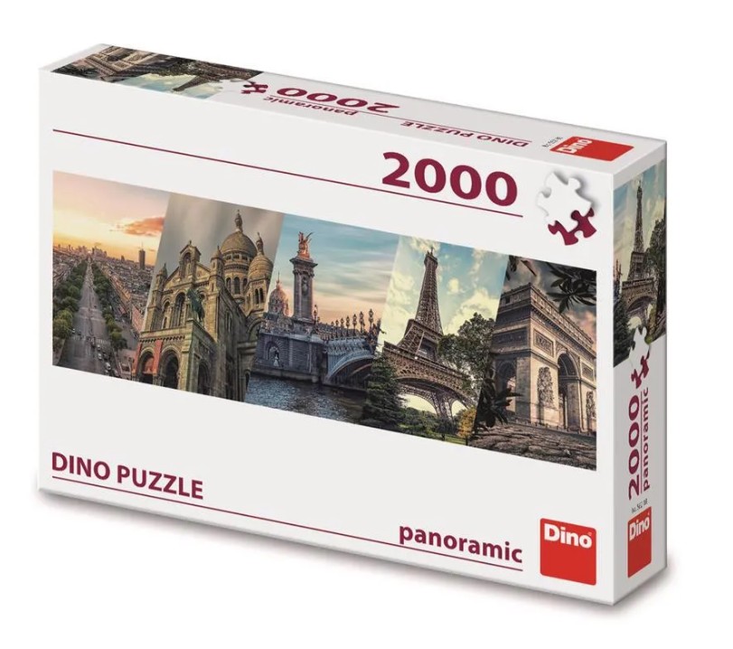 Dino Panoramic Puzzle 2000 pc Paris Collage