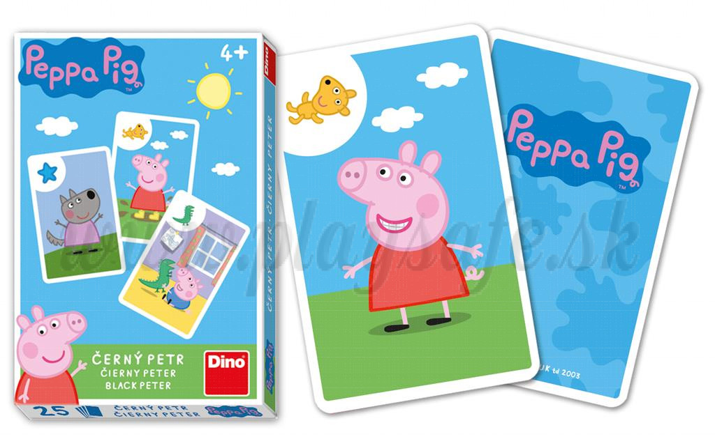 Dino Playing Cards Black Peter Peppa Pig