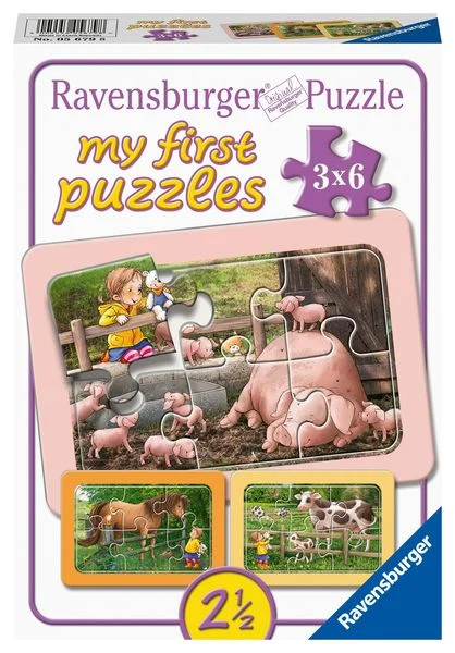 Ravensburger my first puzzle 3x6 pc