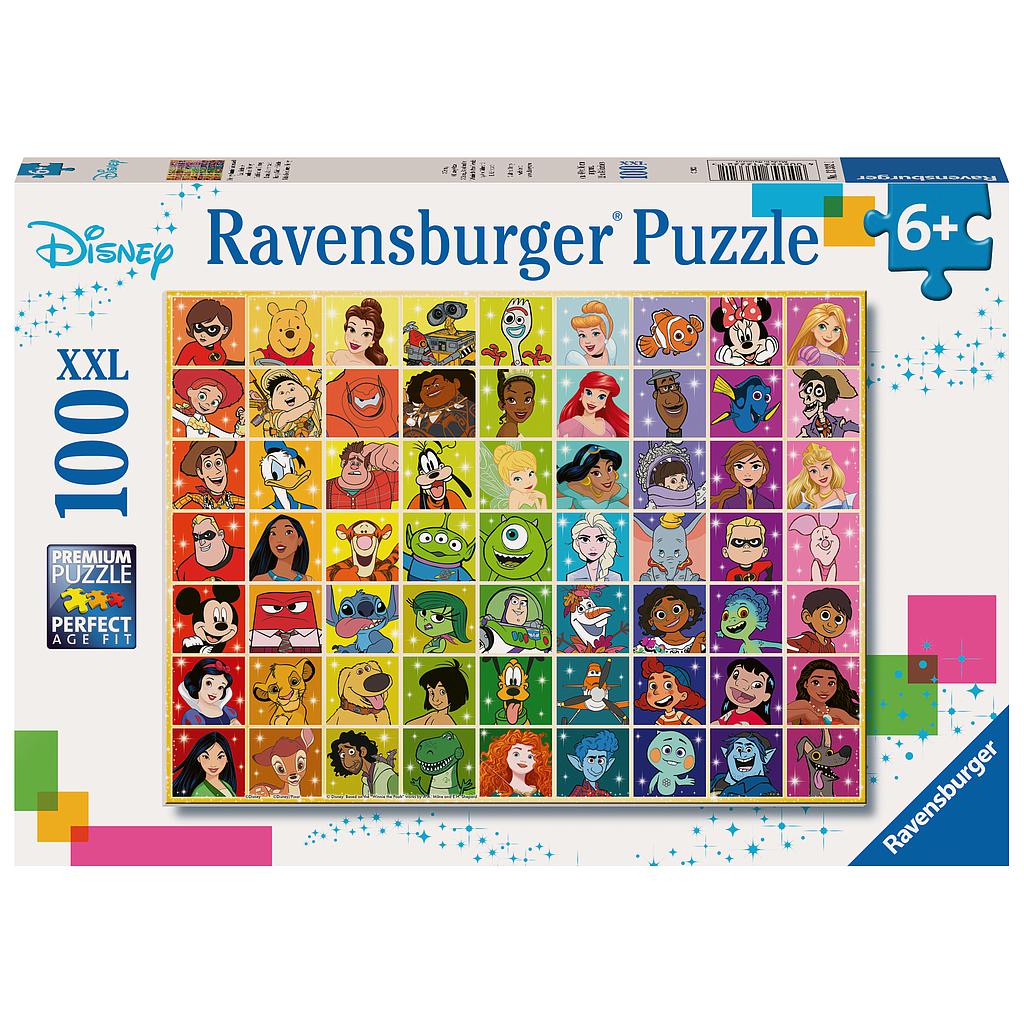 Ravensburger pusle 100 tk Disney mitu tegelast