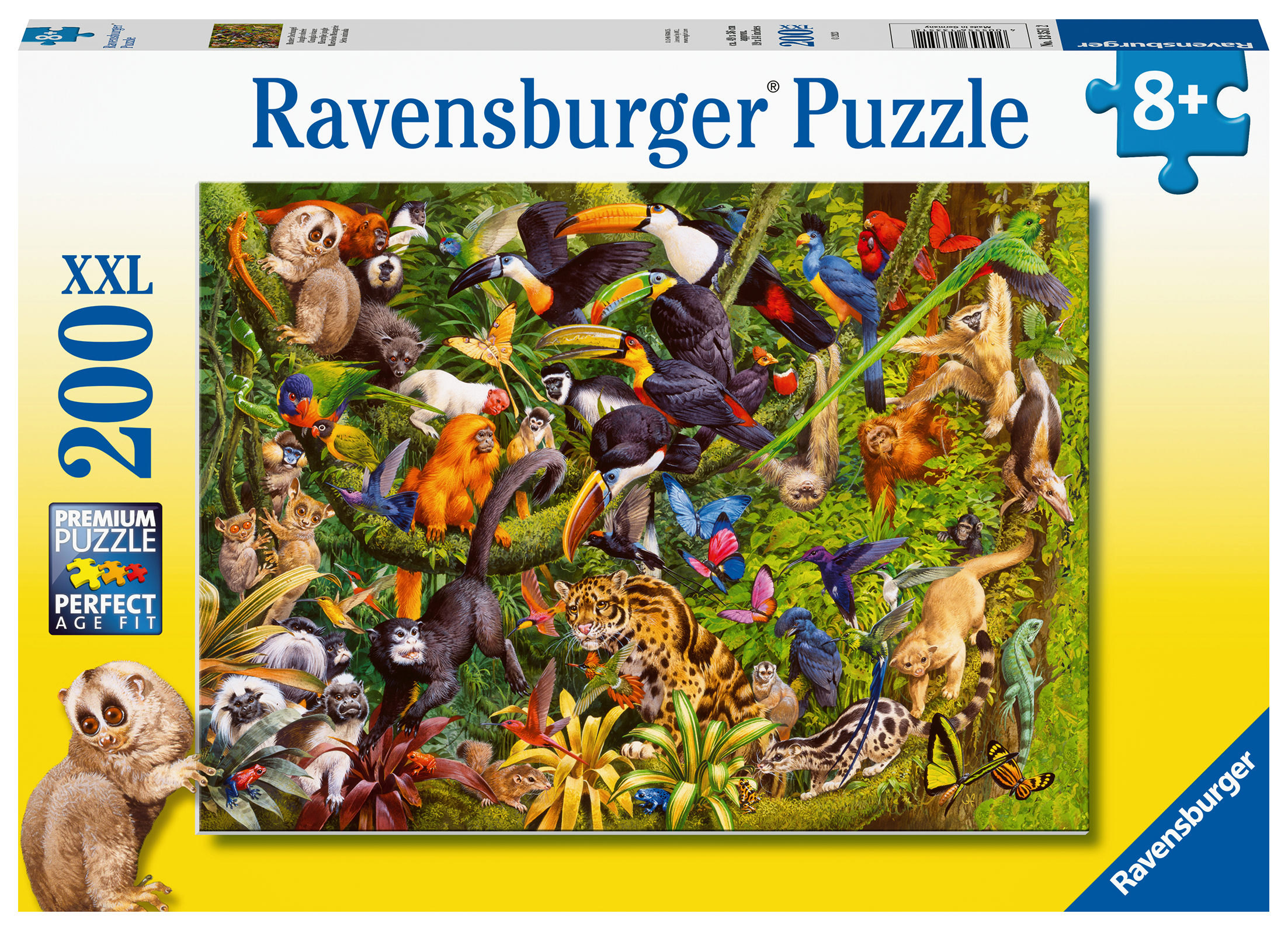 Ravensburger pusle 200 tk Troopiline vihmamets