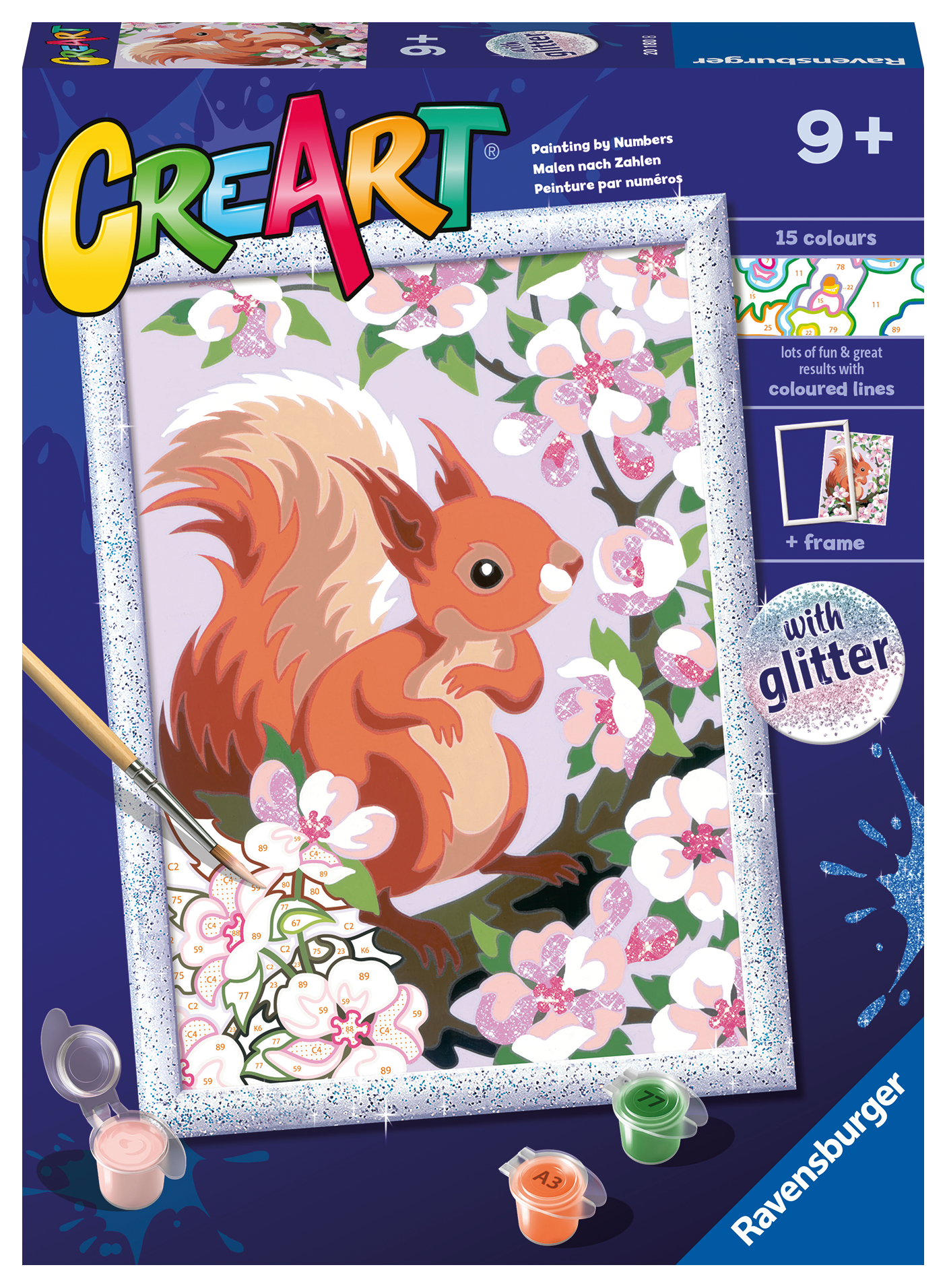 Ravensburger maalimine numbrite järgi Kevadine orav