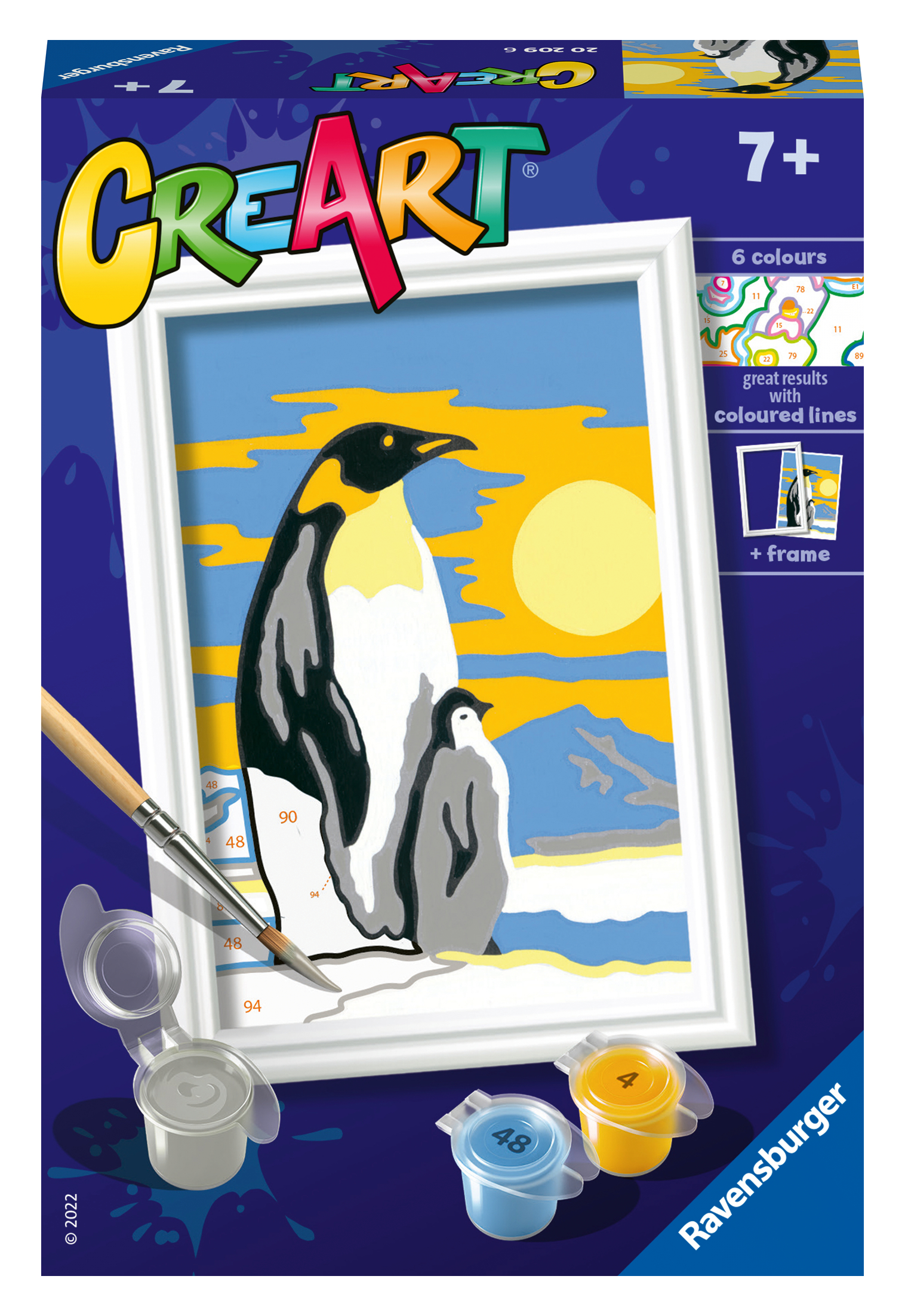 Ravensburger maalimine numbrite järgi Pingviini pere