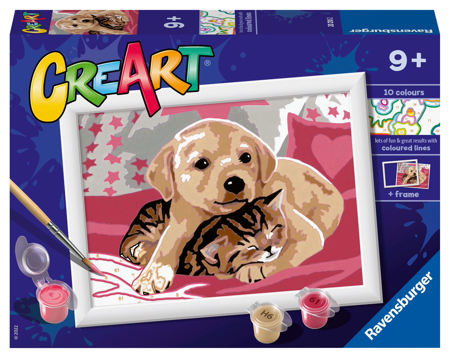 Ravensburger maalimine numbrite järgi Teki sõbrad