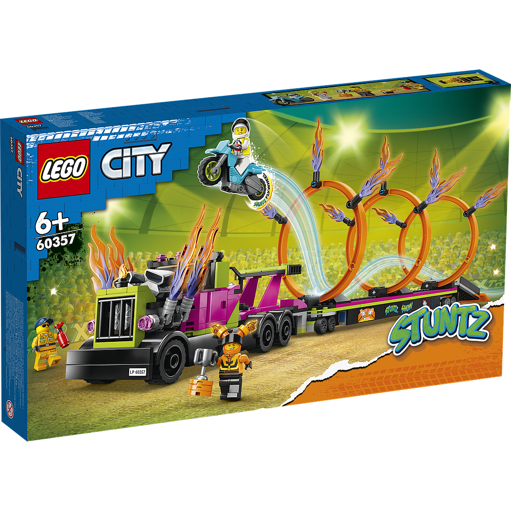 LEGO City Stunt Truck & Ring of Fire Challenge