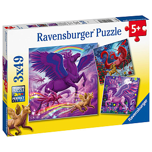 Ravensburger puzzle 3x49 Pc Mythical Grandeur