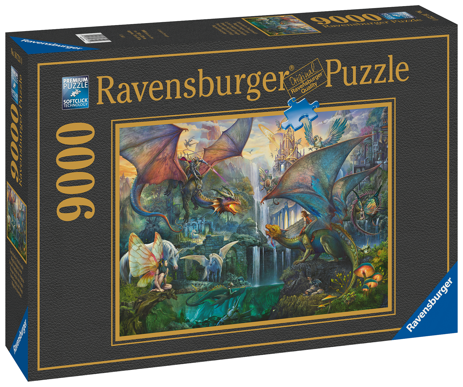 Ravensburger pusle 9000 tk Draakonite mets