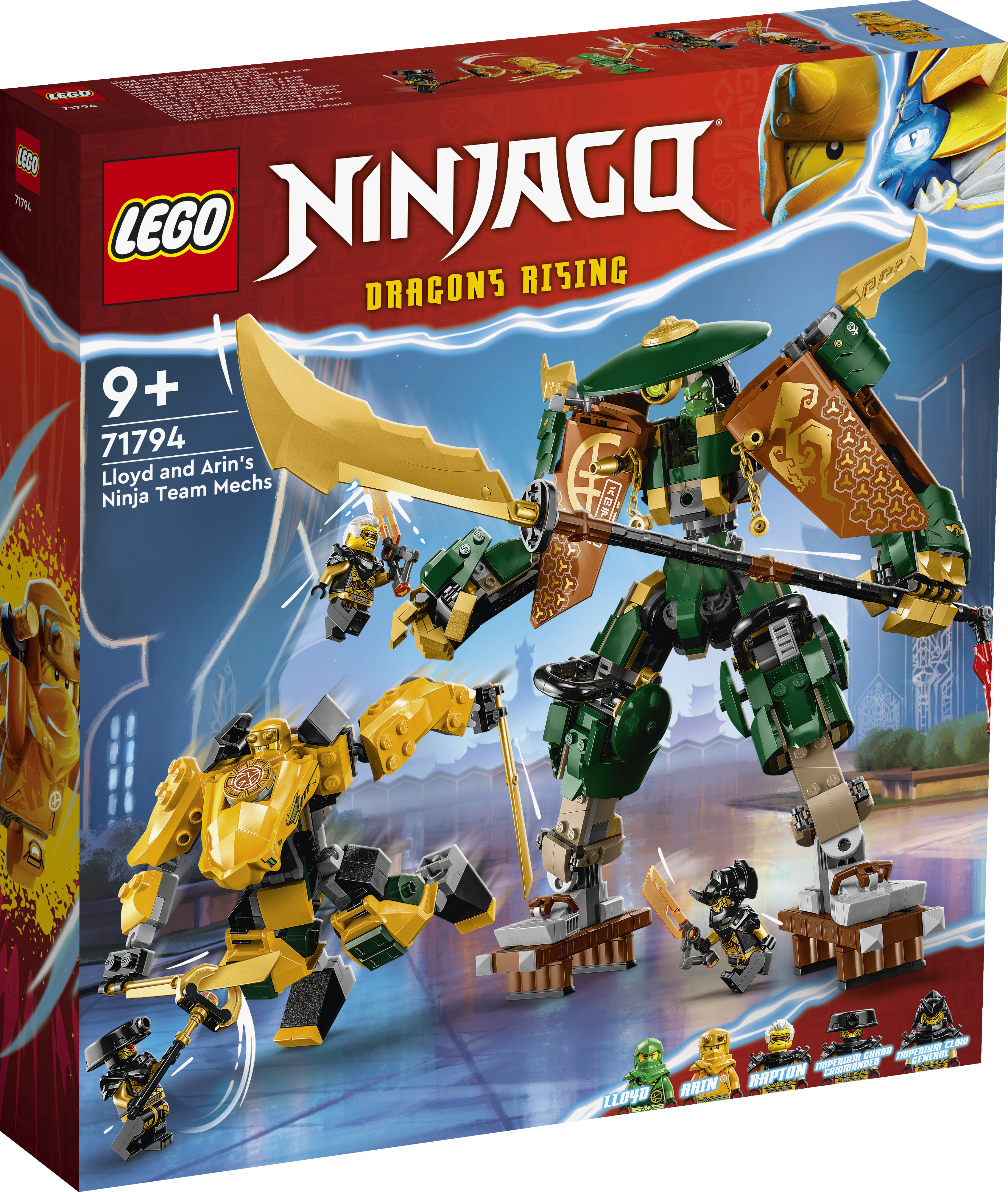 LEGO Ninjago Lloydi ja Arini ninjatiimi robotid