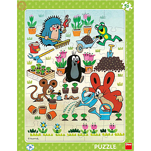 Dino Frame Puzzle 40 pc, Mole Gardener