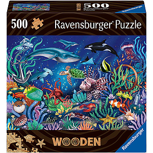 Ravensburger puidust pusle 500 tk Veealune maailm
