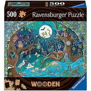 Ravensburger Wooden Puzzle 500 pc Fantasy Forest