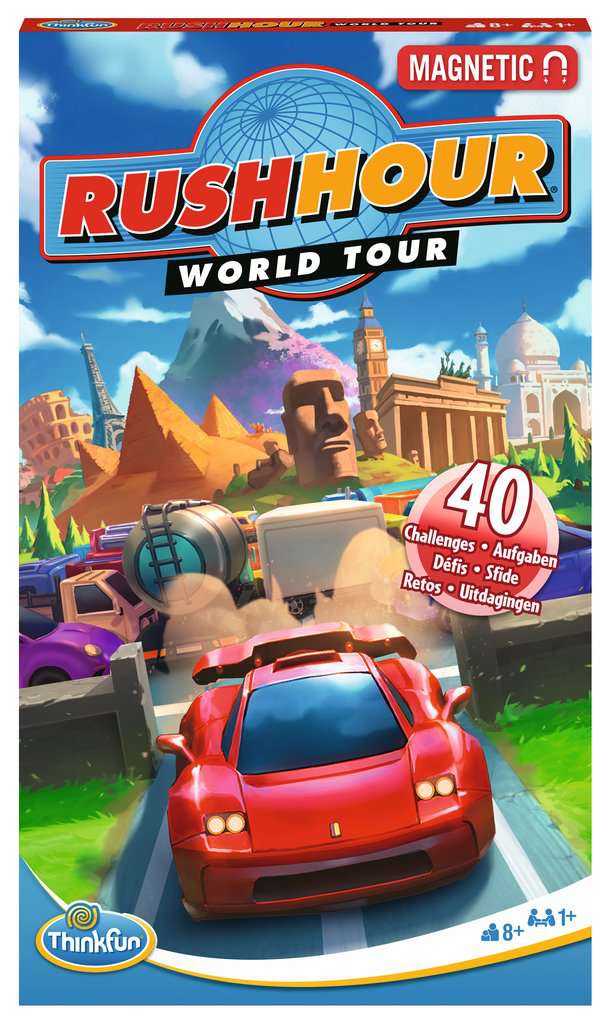 ThinkFun board game Rush Hour - Rush Hour Around the World Trip
