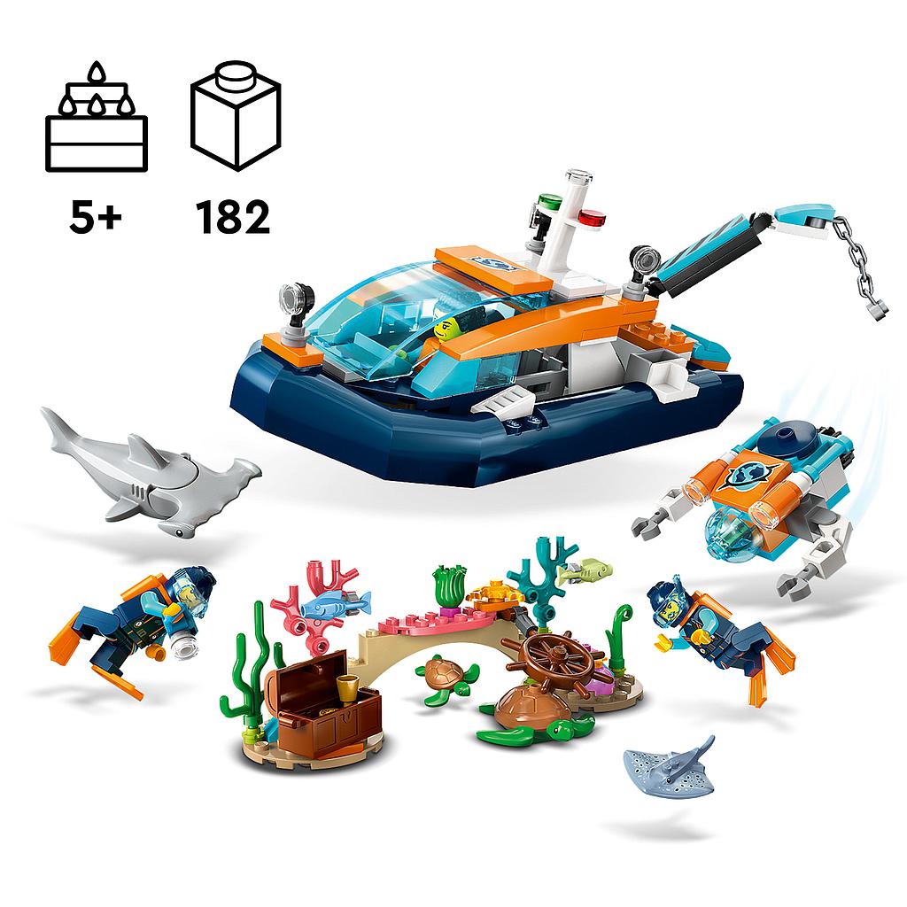 LEGO City Explorer Diving Boat Insplay