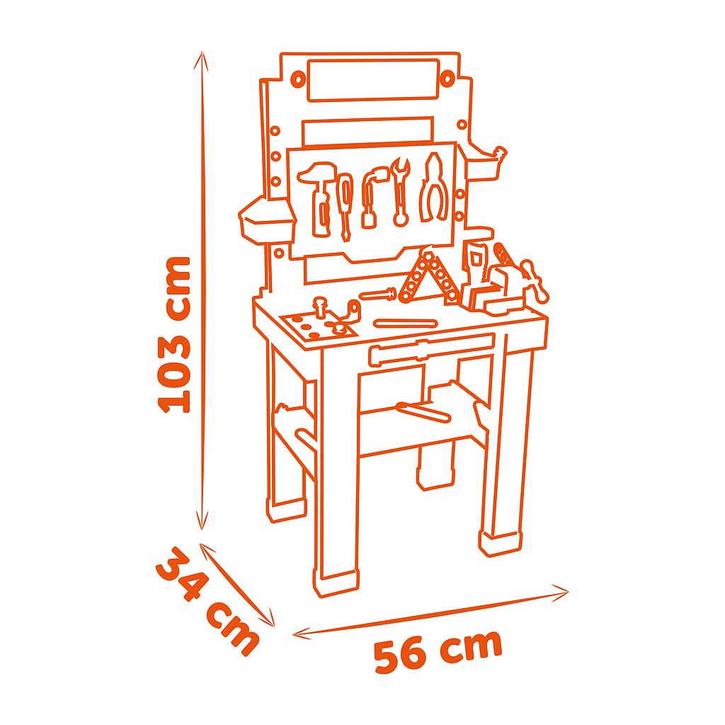 Smoby Black + Decker Bricolo Center Ultimate Workbench and DIY Roleplay  Accessories