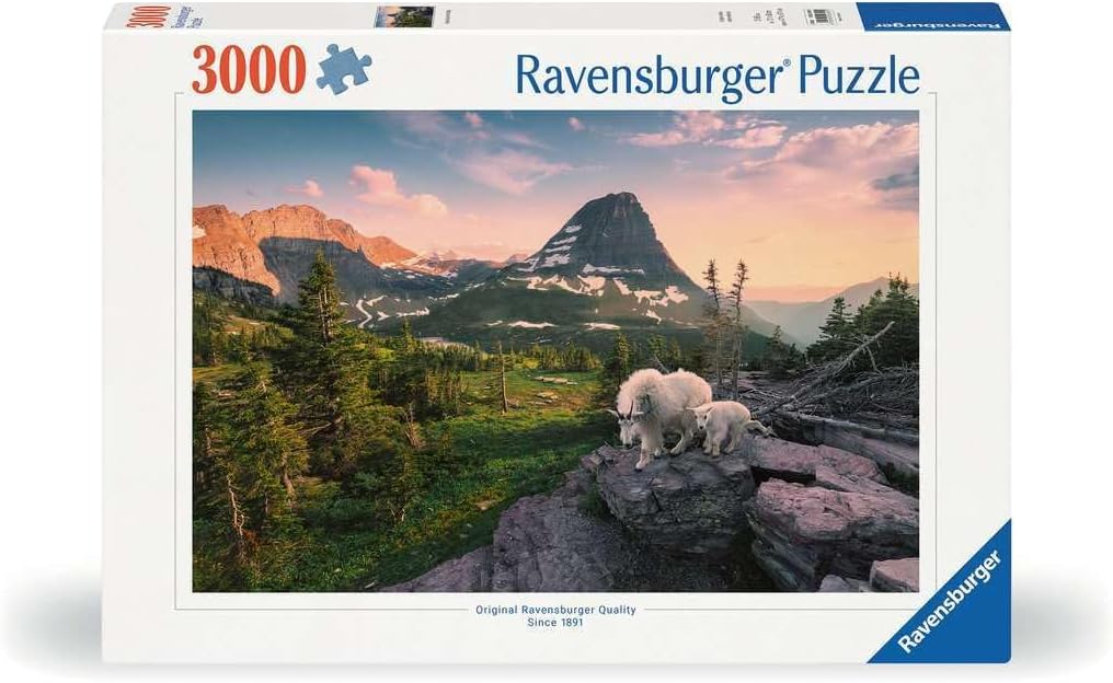 Ravensburger Puzzle 3000 pc With an Alpine Ibex Kid
