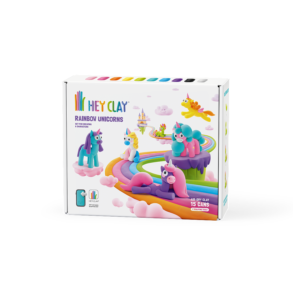 HEY CLAY Modeling Clay Unicorns 15 pc