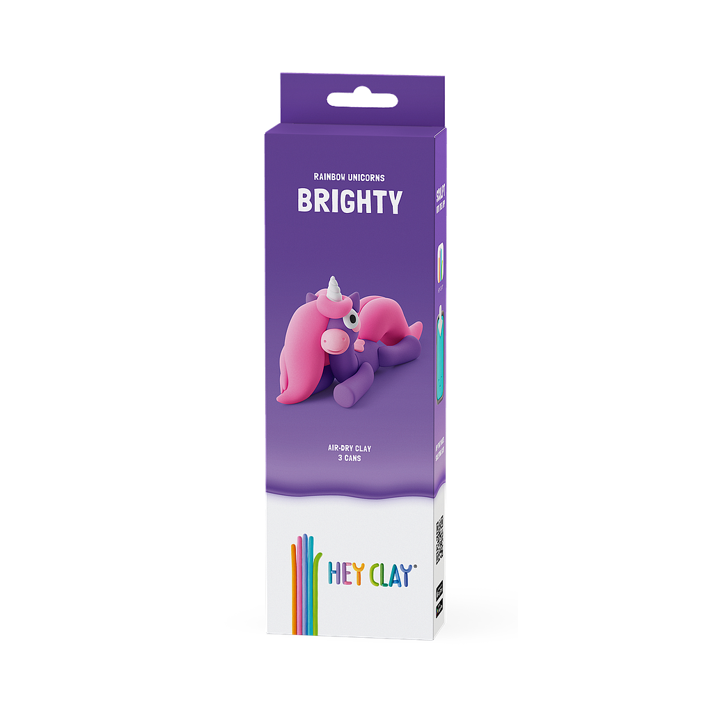 HEY CLAY Modeling Clay Unicorn Brighty 3pc
