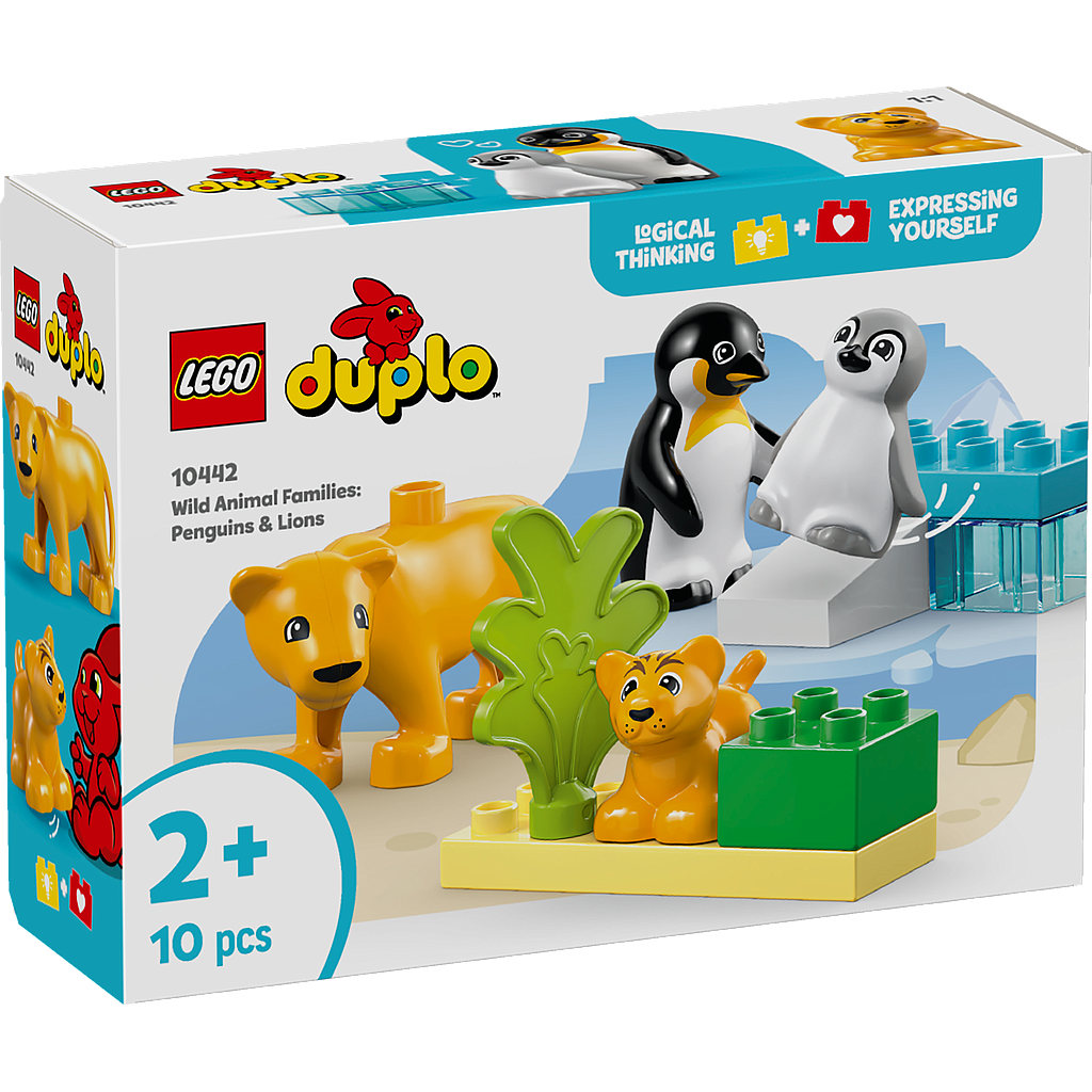 LEGO DUPLO Wild Animal Families: Penguins & Lions