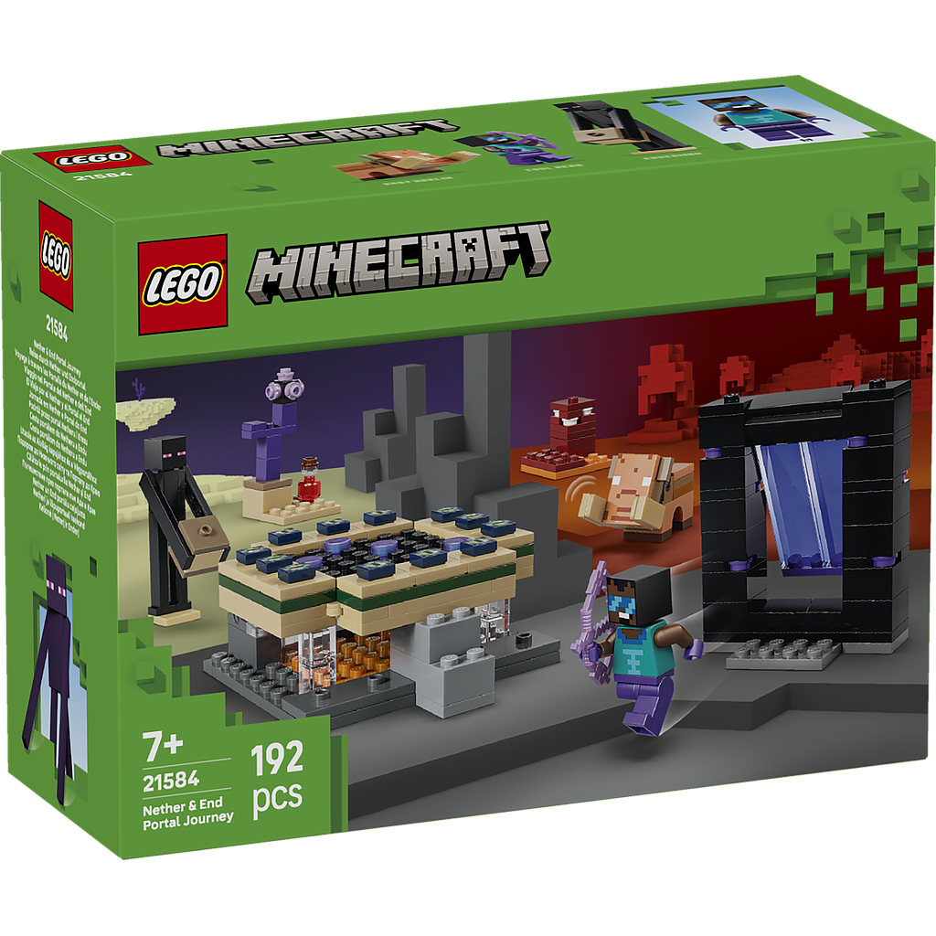 LEGO Minecraft Nether & End Portal Journey