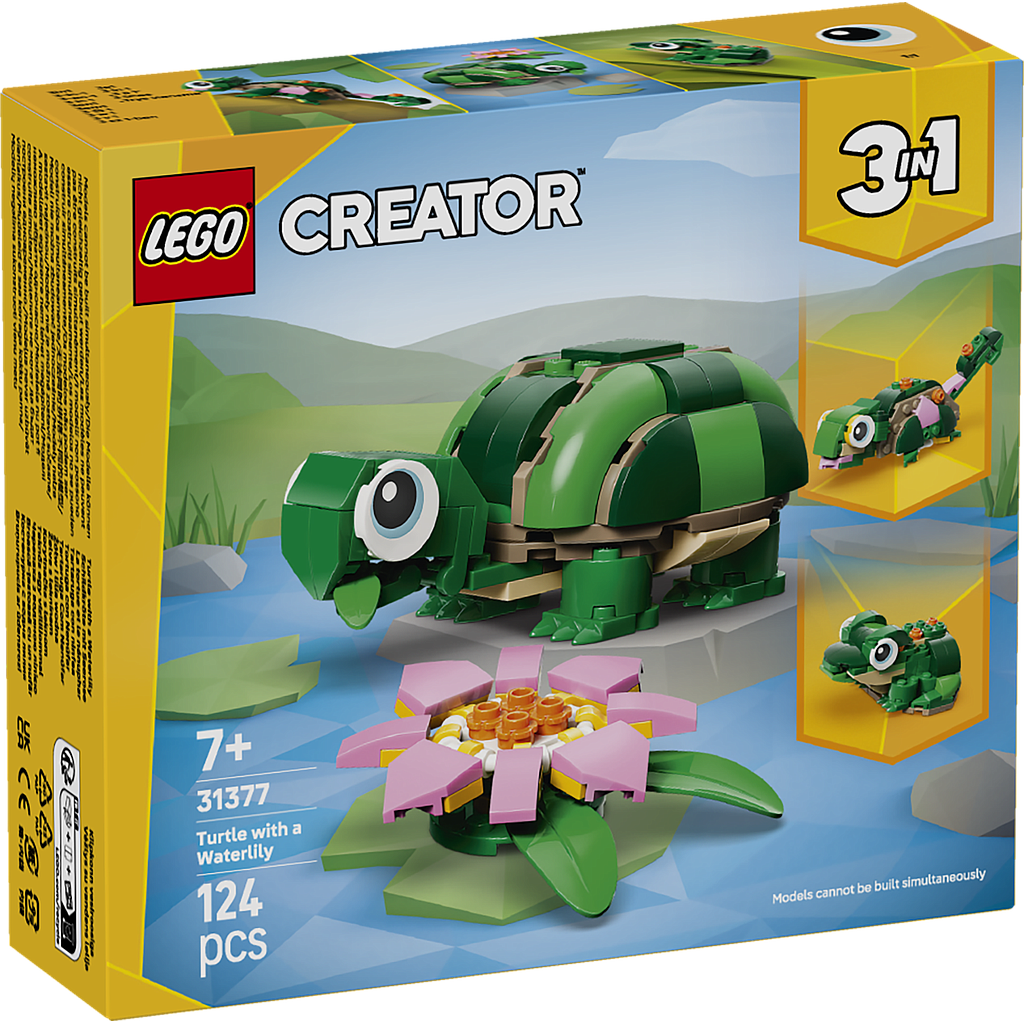 LEGO Creator Turtle with a Water Lily Flower