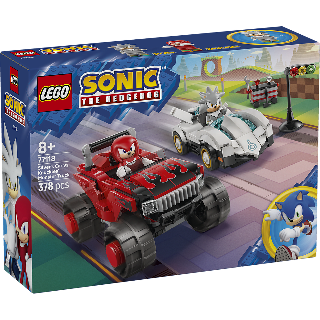 LEGO Sonic Silver's Car vs. Knuckles' Monster Truck