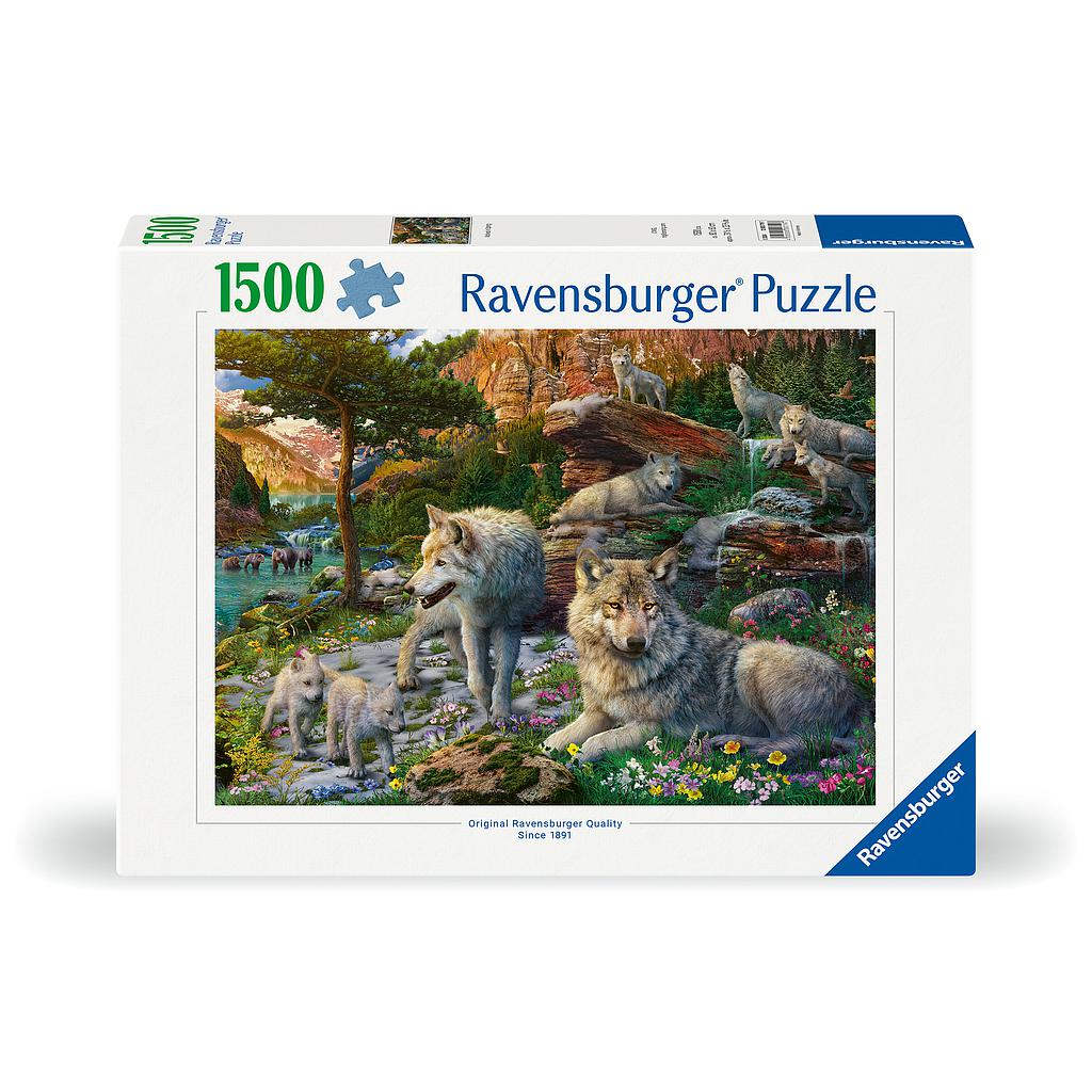 Ravensburger Puzzle 1500 Pieces: Wolves in Spring