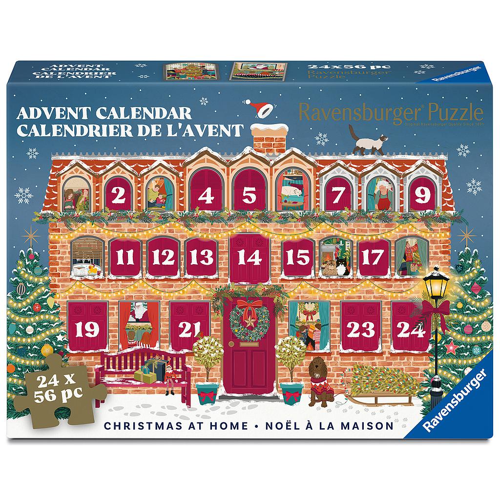 Ravensburger Puzzle Advent Calendar 24x56 Pieces: Christmas at Home