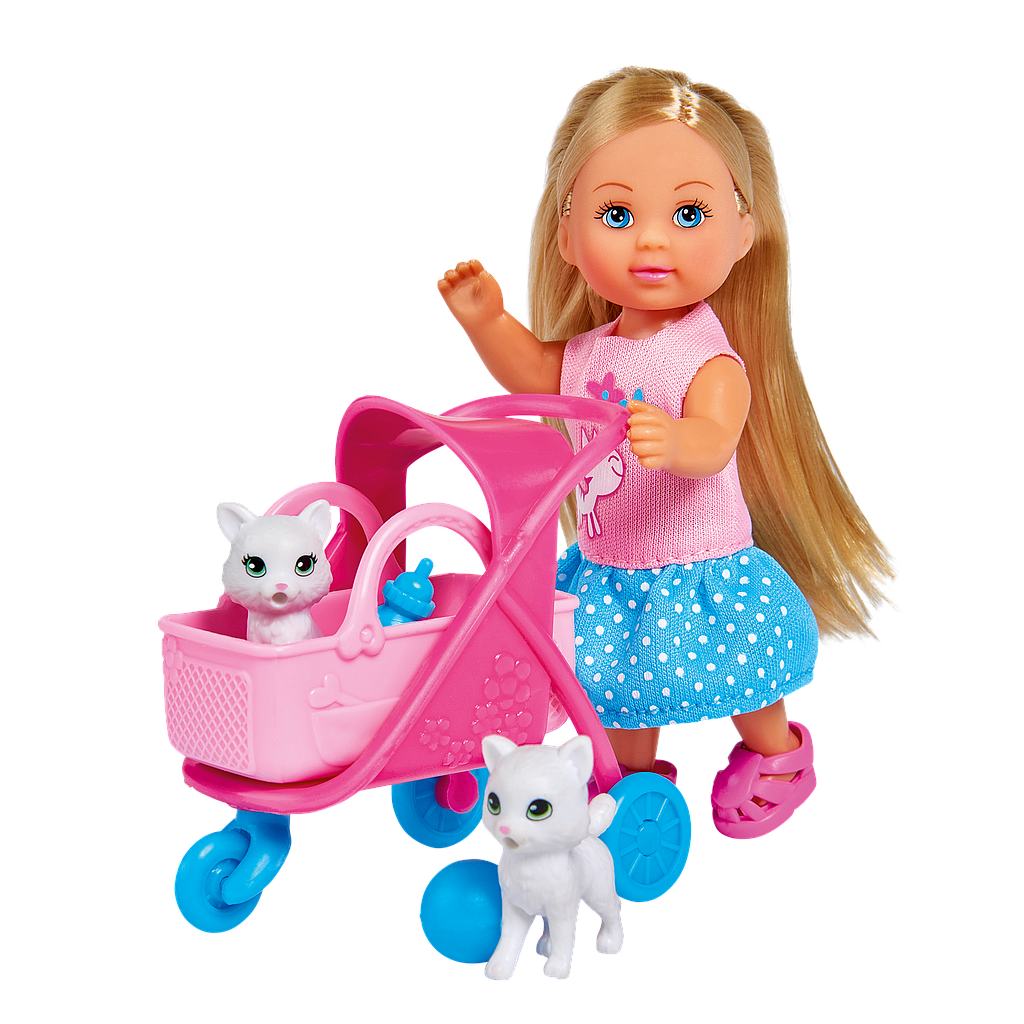 Simba Doll Evi With A Stroller 