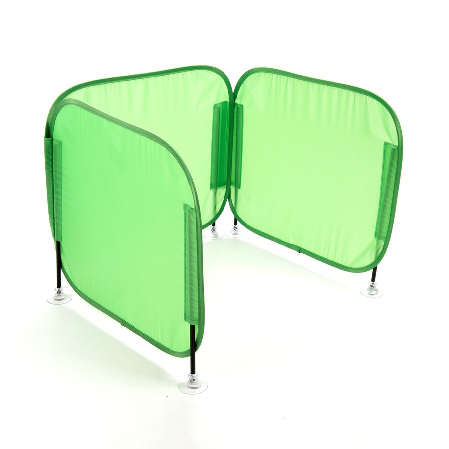 TTS Pop-Up Concentration Desk Barrier - Green