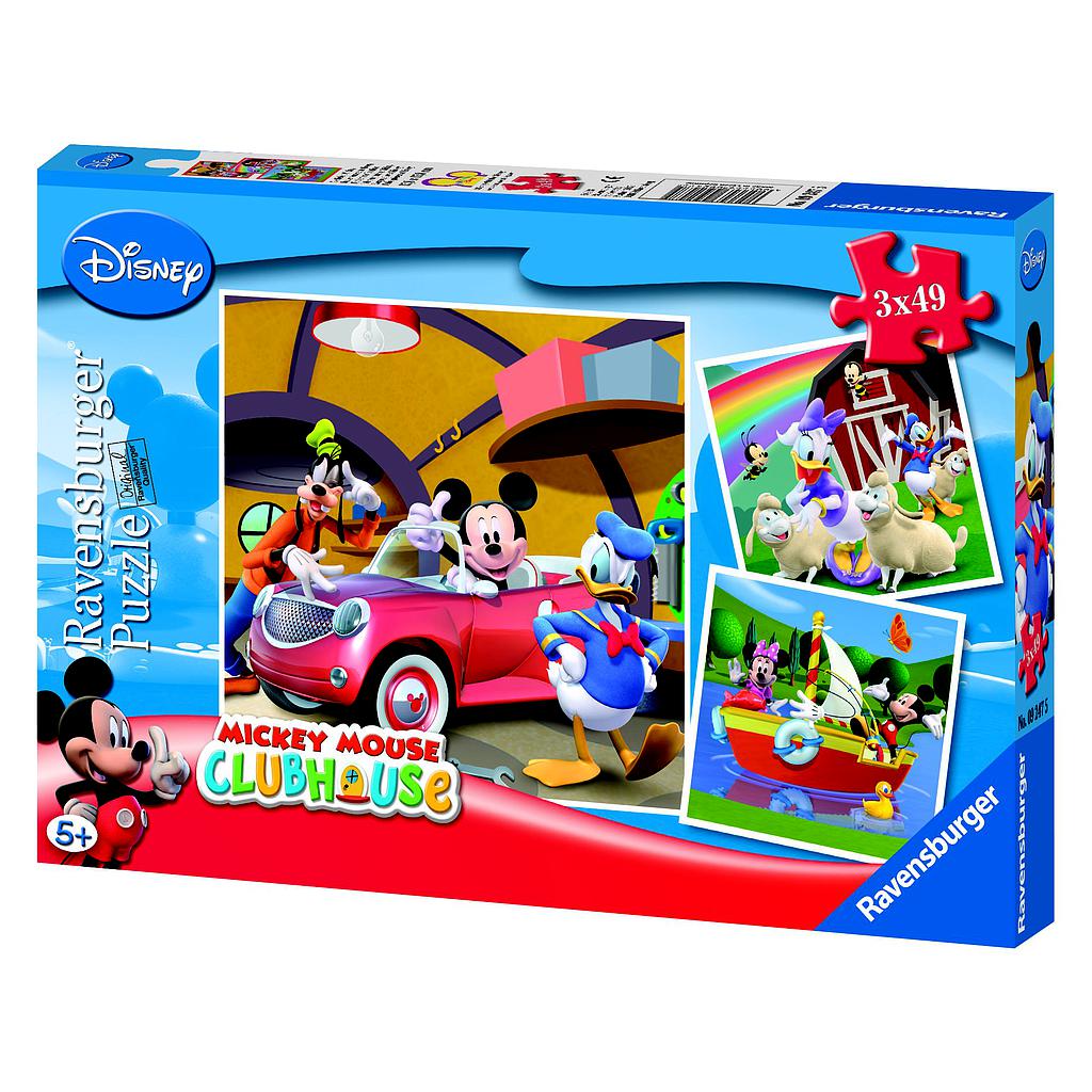 Ravensburger Puzzle 3x49 pc Mickey Mouse Clubhouse