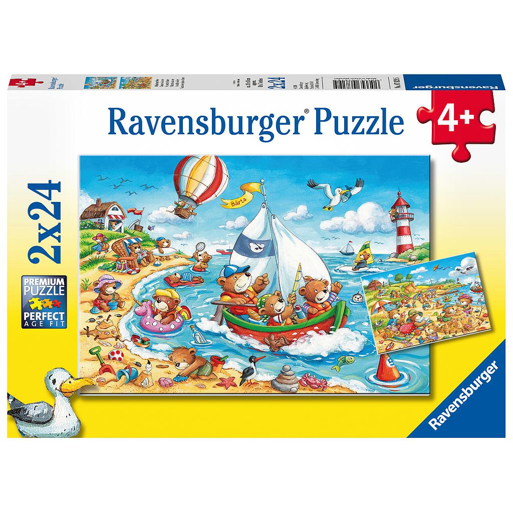 Ravensburger Puzzle 2x24 pc Seaside Holiday